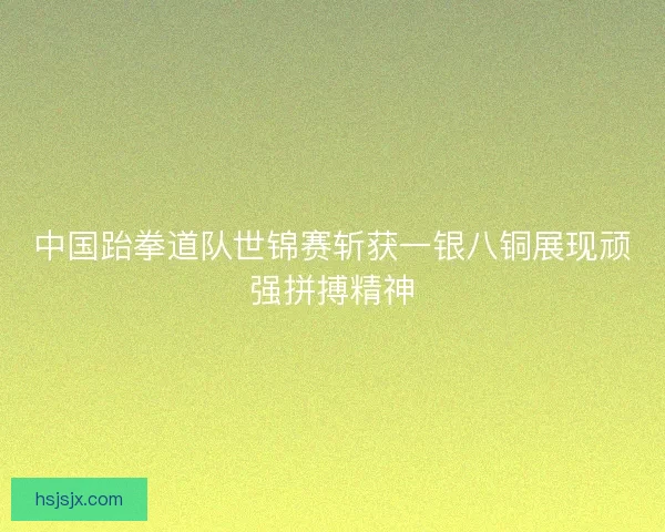 中国跆拳道队世锦赛斩获一银八铜展现顽强拼搏精神